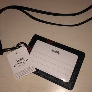Coach Lanyard with ID & 2 credit card slots.